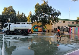 Thorough cleaning work has been carried out in the town's schools.