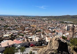 Panoramic view of Vélez-Málaga where the stolen car was found