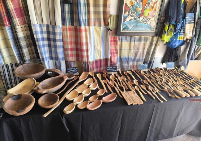 Some of the pieces made by the craftsman.