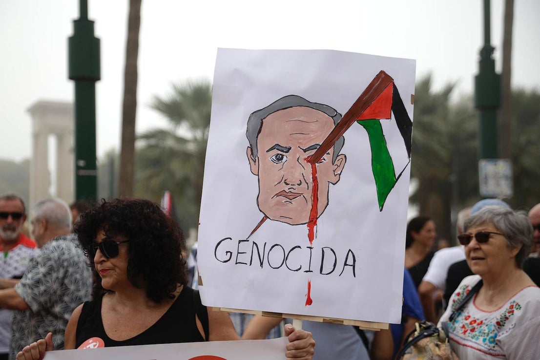 More than 2,000 protesters join Gaza 'genocide' march in Malaga, in images