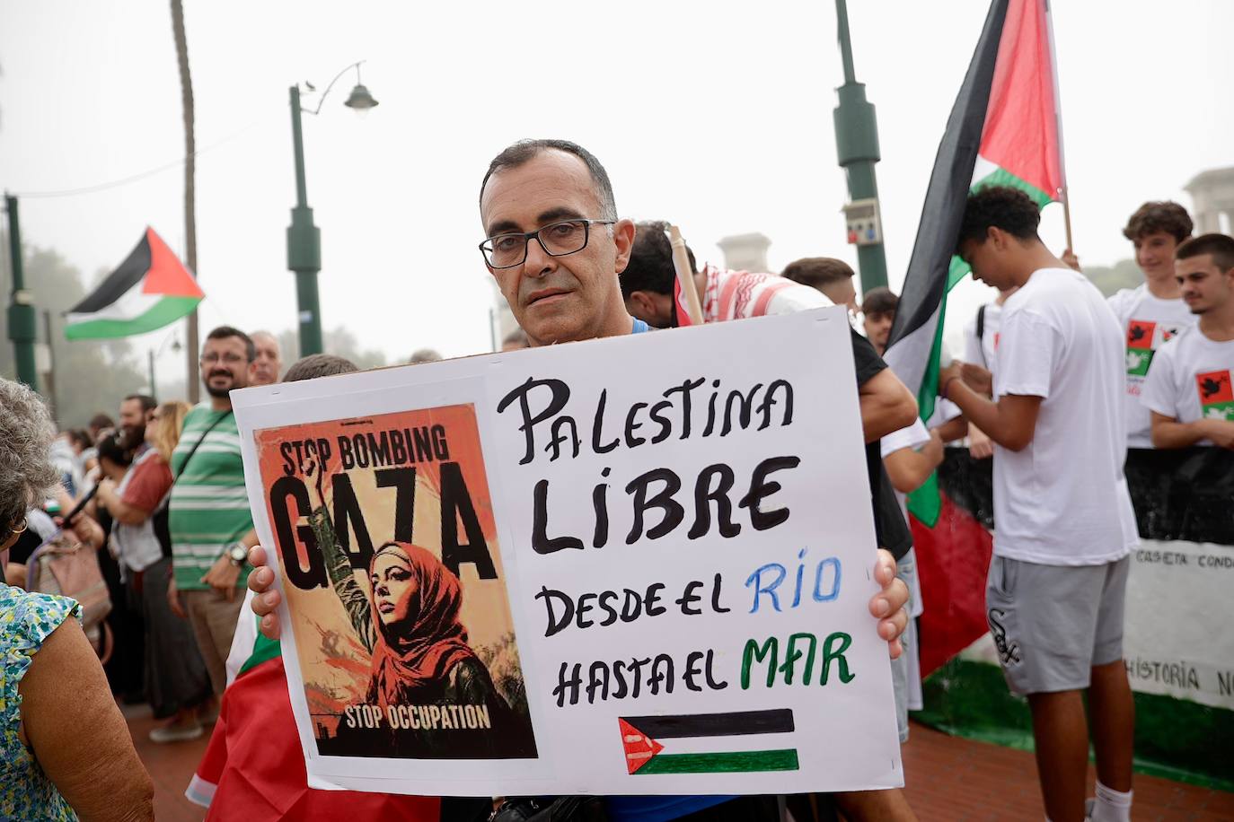 More than 2,000 protesters join Gaza 'genocide' march in Malaga, in images