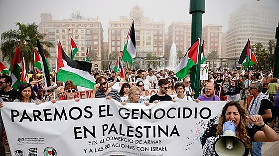 More than 2,000 protesters join Gaza 'genocide' march in Malaga, in images