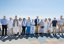Ambassador Alex Ellis with members of the British community in Estepona.