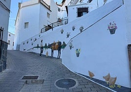 One of the murals in the village.