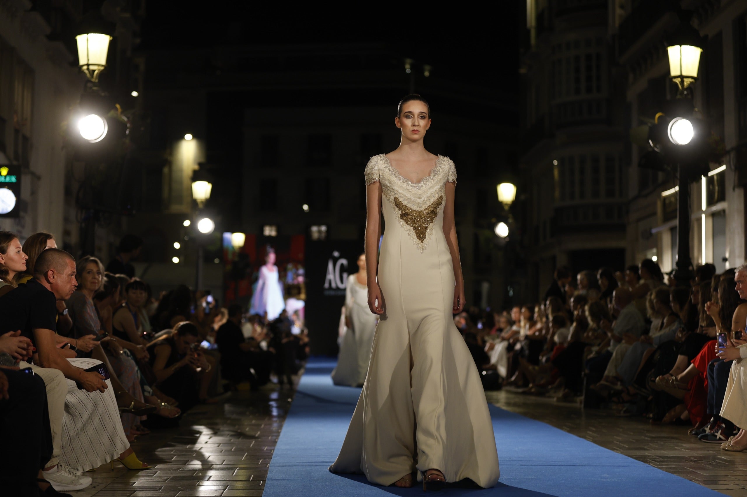 Aurora Gaviño en la Pasarela Larios.