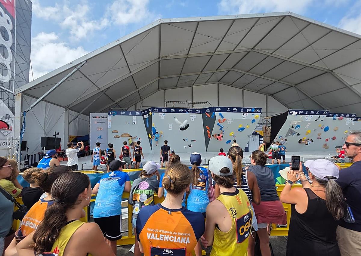 Imagen secundaria 1 - Mijas goes up in the world to host 300 climbers in Copa de España competition