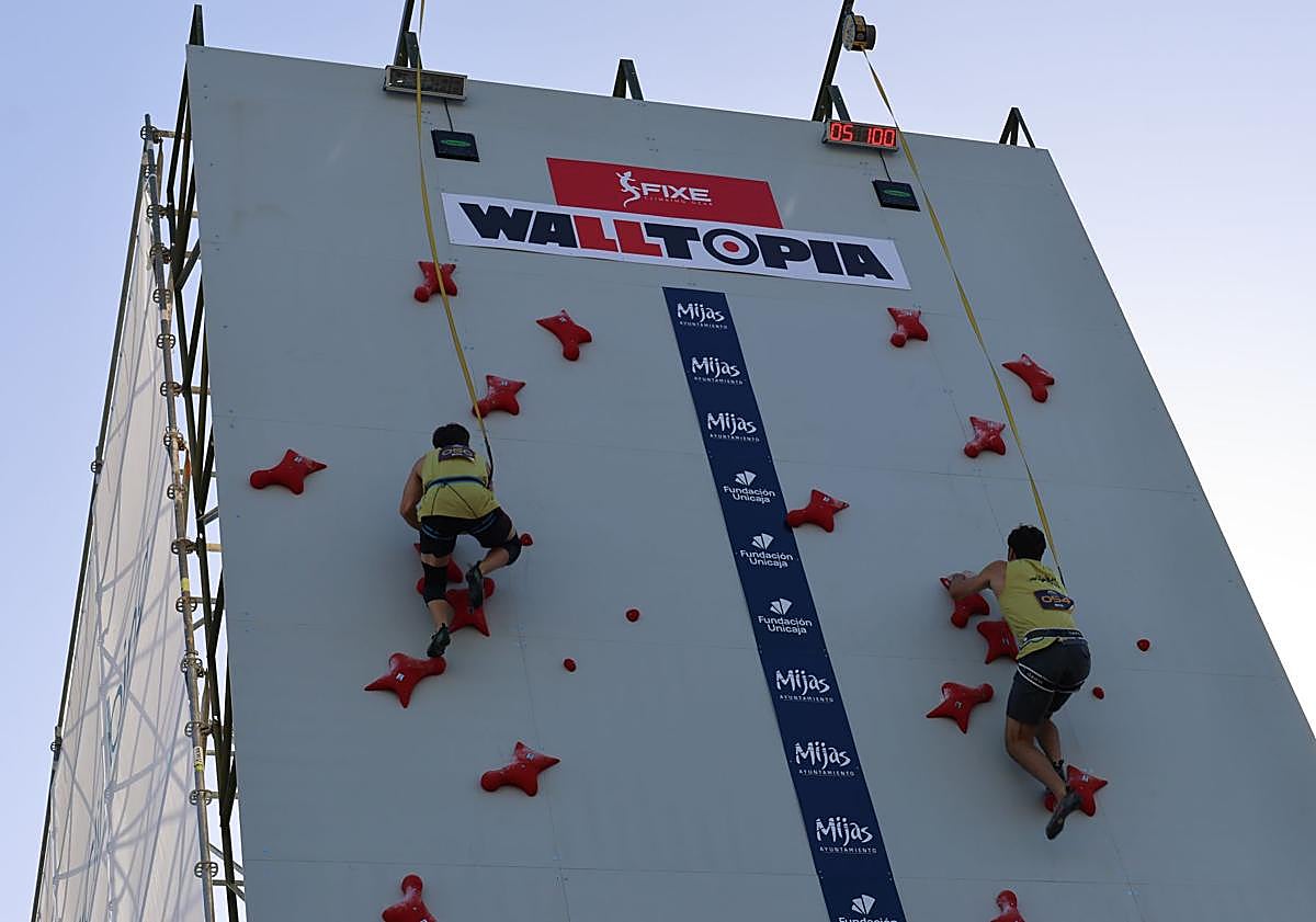 Imagen principal - Mijas goes up in the world to host 300 climbers in Copa de España competition