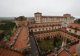 The buildings of the Universidad Pontificia de Comillas, awaiting renovation, where filming took place.