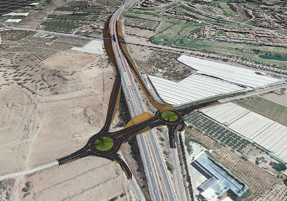 Image of what the new junction at Caleta de Vélez will look like.