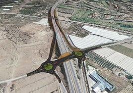 Image of what the new junction at Caleta de Vélez will look like.