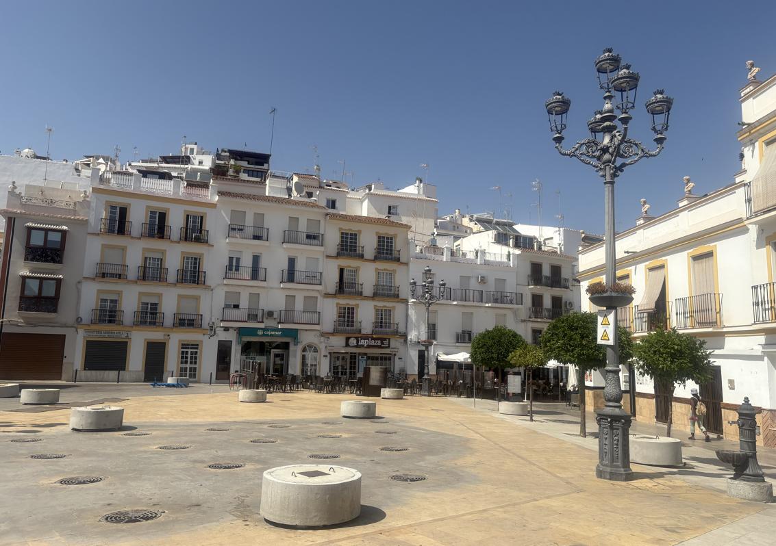 Imagen después - The iconic central fountain is no longer there.