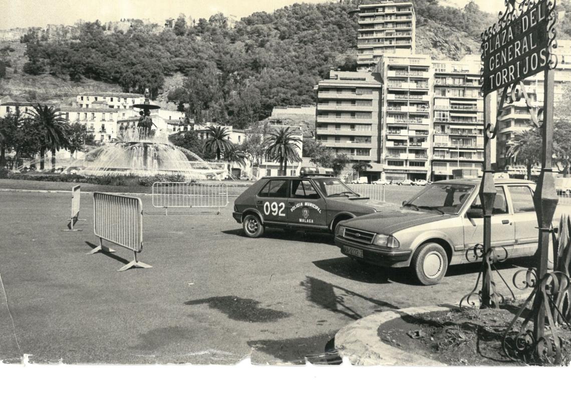 Imagen antes - La Fuente de las Tres Gracias is easily identifiable.