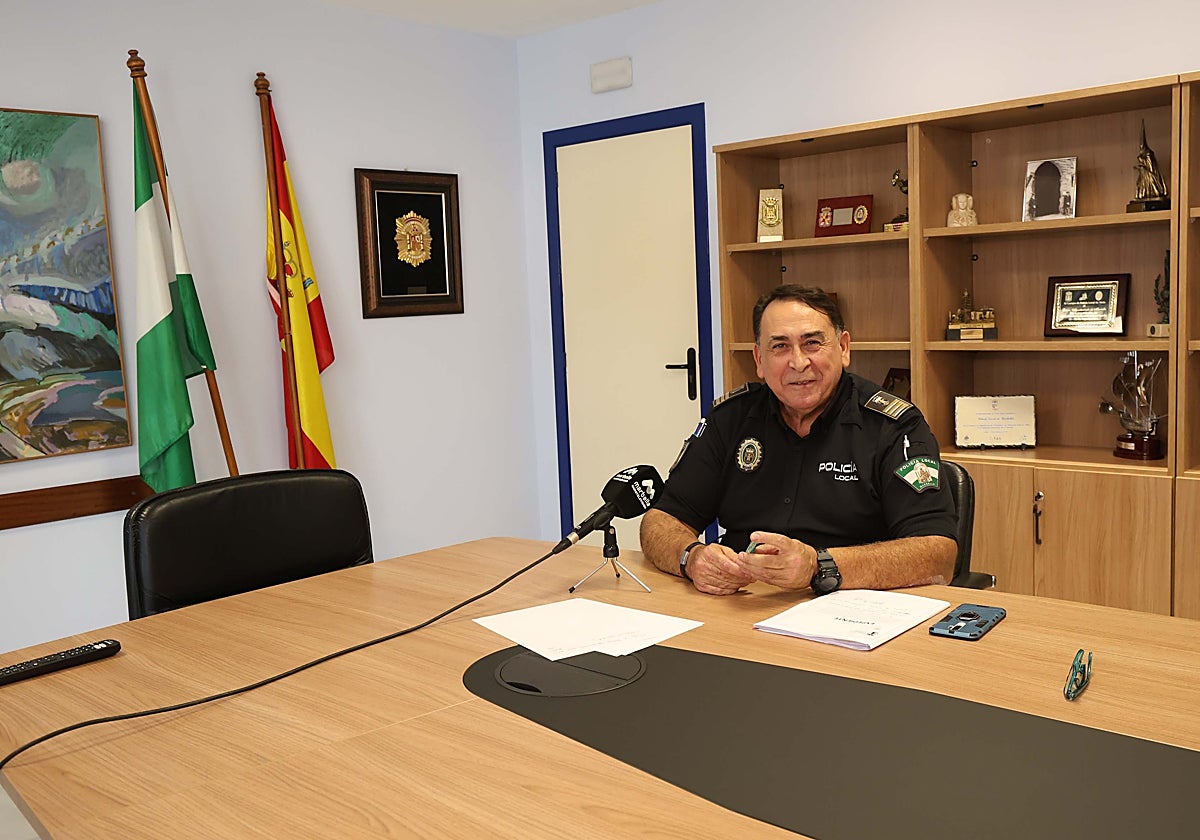 Spokesperson and inspector of the Marbella Local Police force, Miguel Ángel Benítez.