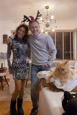 Iodi at the couple's home in Marbella.