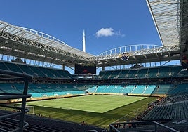 The Hard Rock Stadium in Miami.
