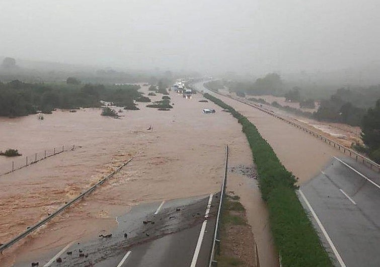 'Dana' Alice hits Spain hard with roads and railway tracks flooded and around 1,000 people evacuated from their homes