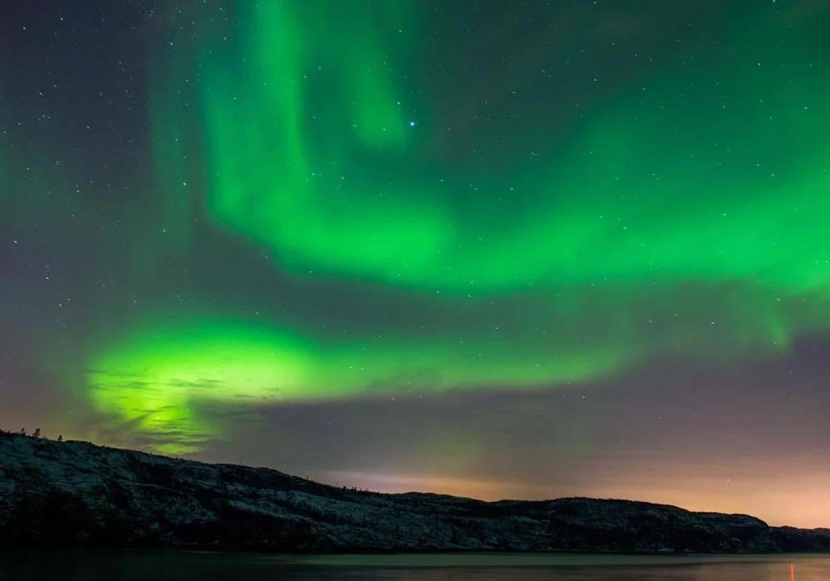 Aurora borealis in Kirkenes, Northern Norway.