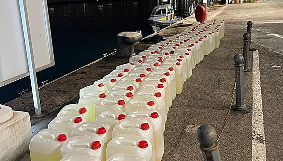 HM Customs recovers 99 petrol containers after high-speed boat chase off Gibraltar