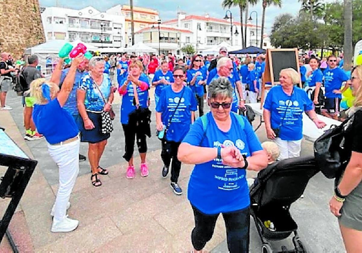 Walkers set off at the start of last year's event.