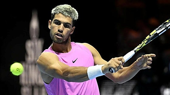 Carlos Alcaraz swept aside by Jannik Sinner in Six Kings Slam final