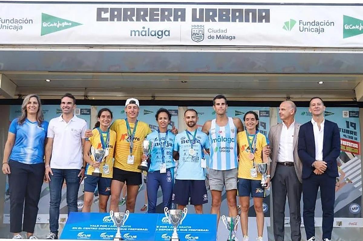 Imagen principal - Almost 9,000 runners take part in Malaga city's 10km Carrera Urbana