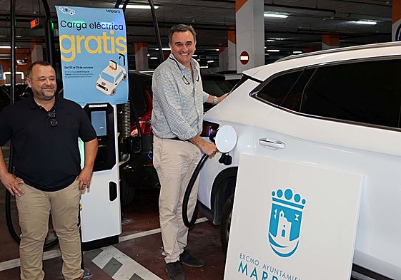 Councillor for traffic and transport Félix Romero in the municipal market car park.