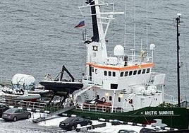 File image of the Greenpeace ship Arctic Sunrise