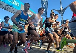 Runners set off during last year's race.
