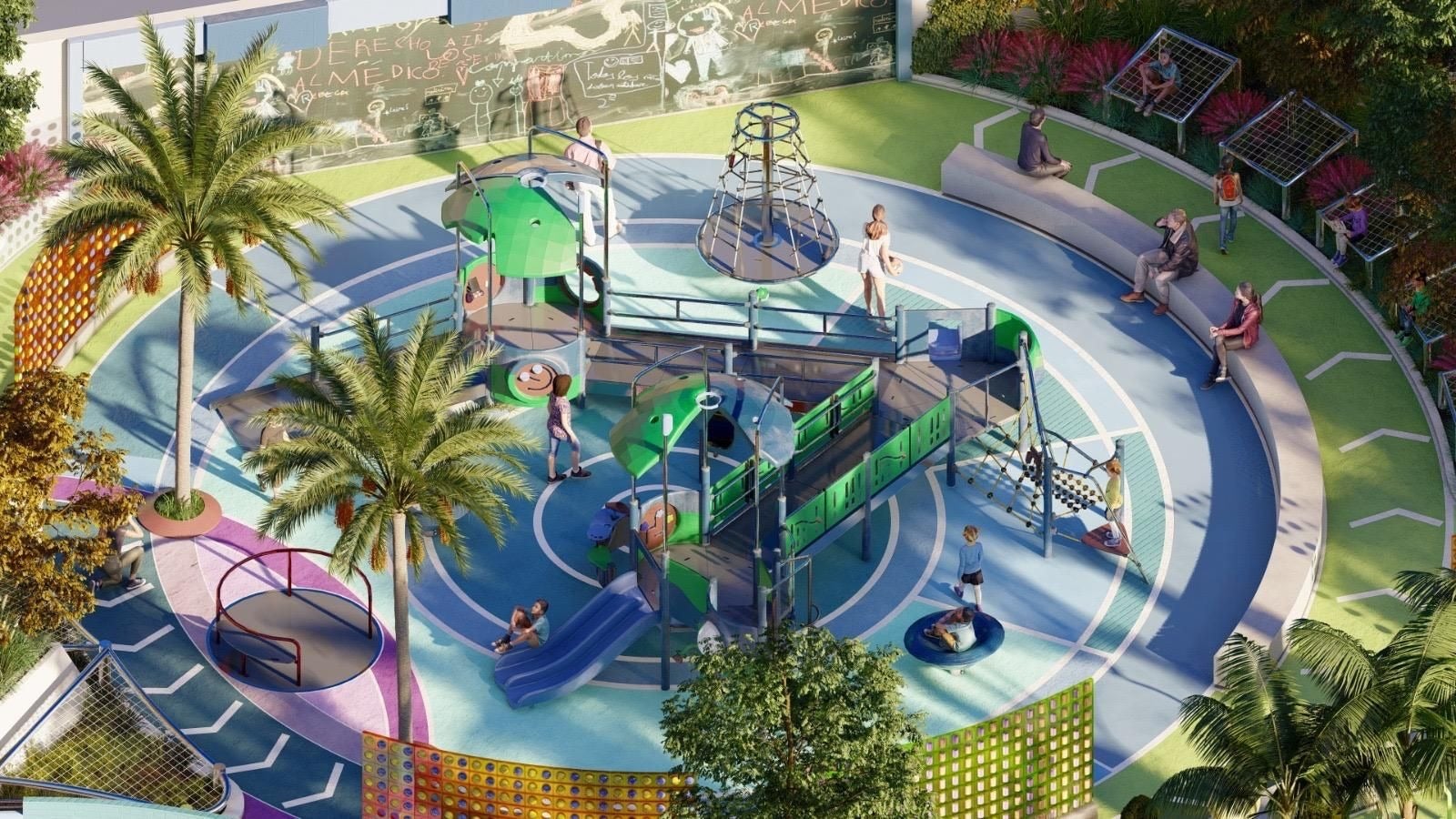 Imagen principal - This is what Andalucía's first park designed for children with special educational needs will look like