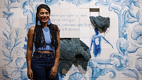 Carla Hayes in Malaga, mixed-race art that makes black bodies visible