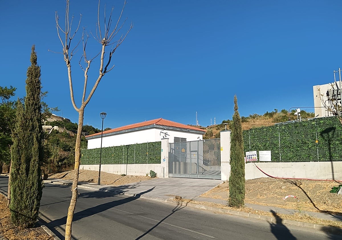 The electricity substation in Torrox