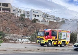 Emergency services at the Casillas de la Vía in Torre del Mar