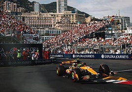 Lando Norris during this year's Monaco Grand Prix.