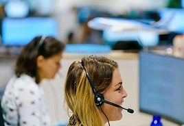 Customer service department of a company.