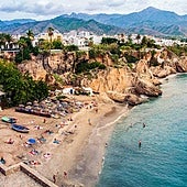 Nerja, close to the Malaga-Granada border has some of the most beautiful beaches on the Costa del Sol.