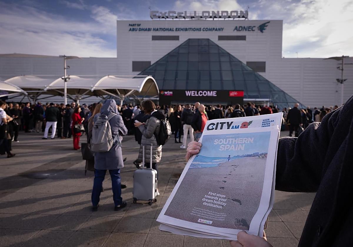 The SUR in English special Southern Spain supplement was included in the City A. M. newspaper on the opening day of WTM London 2025