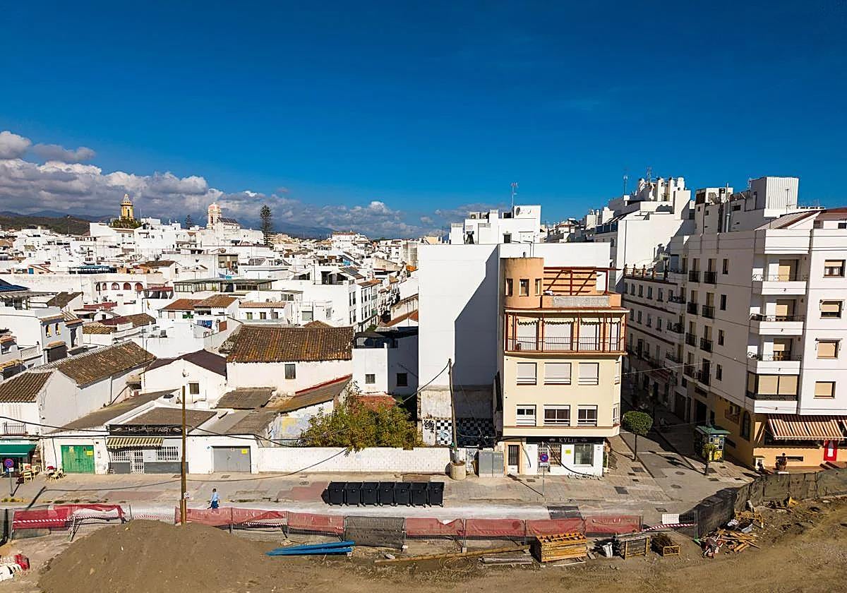 The location of the preventive hydraulic system, under the new boulevard.