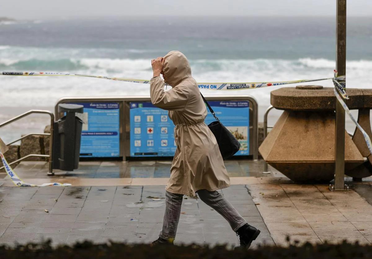 Galicia was under an amber alert due to storm conditions at the weekend.