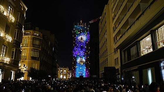 Christmas videomapping show projected onto Malaga Cathedral: these are the times and the dates