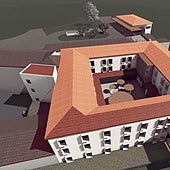 A 3D mockup of the future faculty of health sciences in Ronda.