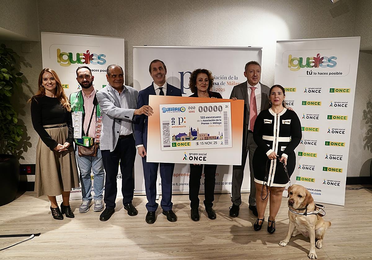 ONCE marks 120 years of Malaga press association with commemorative lottery ticket