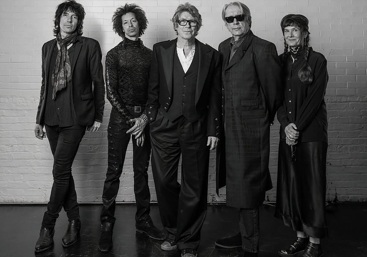 The current Psychedelic Furs lineup: Rich Good, Zack Alford, Richard Butler, Tim Butler and Amanda Kramer.