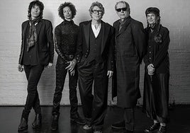 The current Psychedelic Furs lineup: Rich Good, Zack Alford, Richard Butler, Tim Butler and Amanda Kramer.