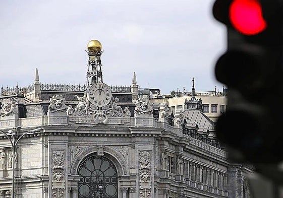 Headquarters of the Banco de España in Madrid.