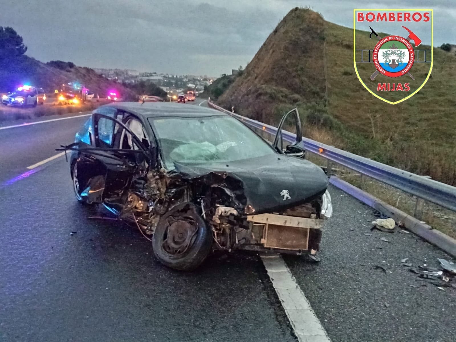 Five injured, one seriously, after car being driven against flow of traffic causes accident on Costa del Sol motorway