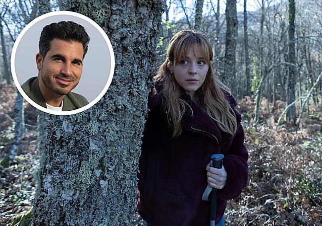 Catalina Sopelana stars in the Netflix adaptation of the novel by Javier Castillo (inset).