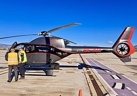 The helicopter that was used for the test.