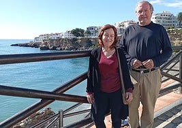 Lynne Mackey and Dave Gee in Nerja ahead of their concerts.