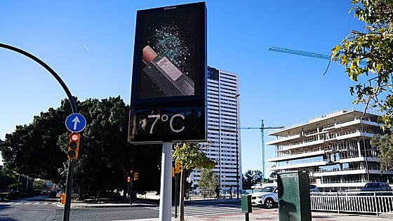 Coldest autumn day in Malaga province; city temperatures dropped to 6C