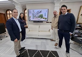 Juan Antonio Lara after signing the agreement.